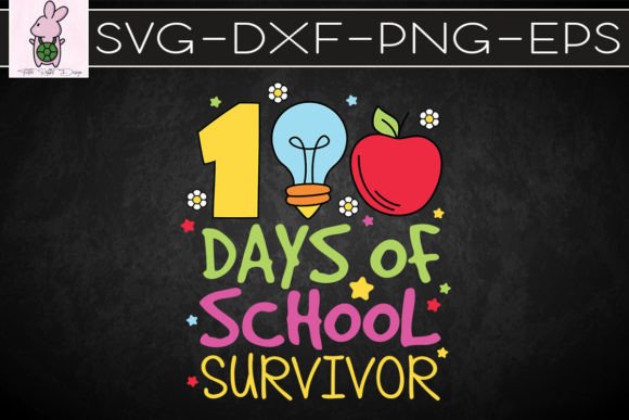 100 Days of School Survivor Graphics for Crafts