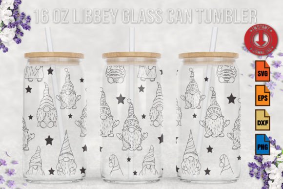 Christmas Gnomes SVG for Print Templates & Graphics
