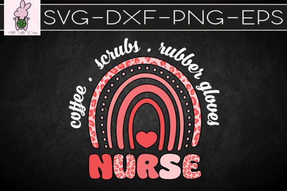 Coffee Scrubs Rubber Gloves Nurse Graphics for Crafts