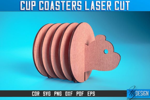 Cup Coasters Laser Cut SVG Kitchen Crafts Graphics Review