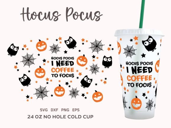 Halloween SVG Cold Cup 24oz Design Review