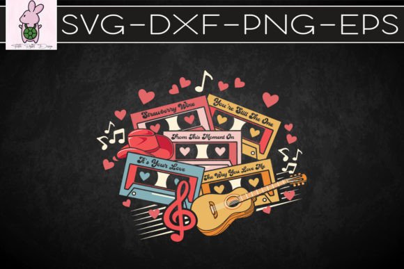 Musical Love Songs Valentine Graphics & Crafts Design