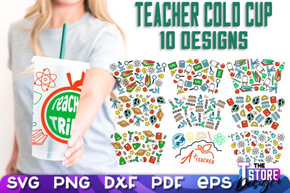 Teacher SVG Cold Cup Wrap Graphics & Crafts Review